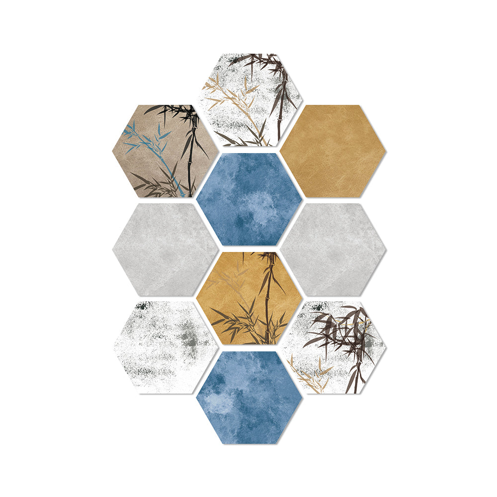 Oriental Zen hexagonal tiles: natural tranquility, beautiful atmosphere