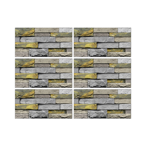 6pcs stone wallpaper