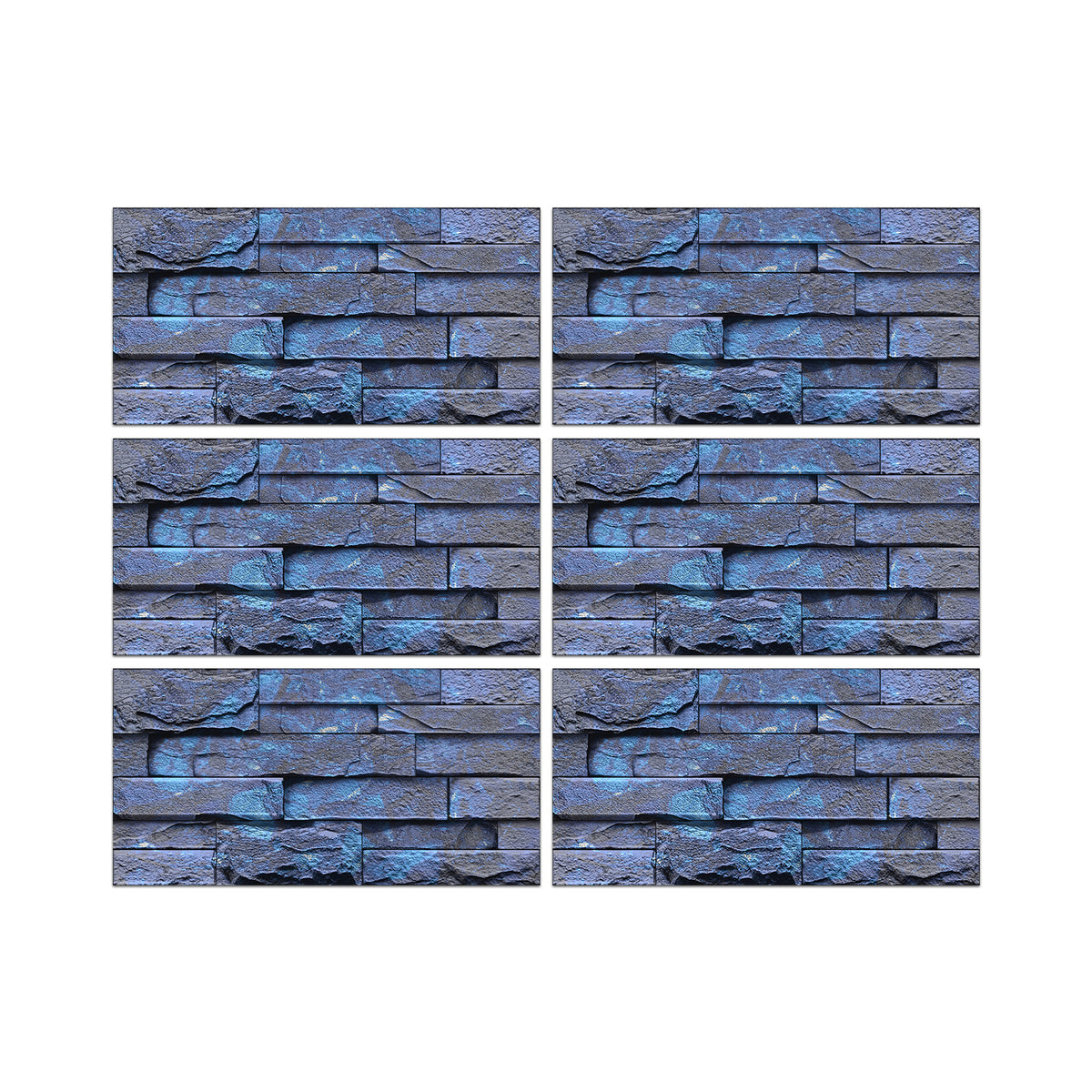 Jewel Blue Stone Texture Wallpaper Rustic Tiles Stickers