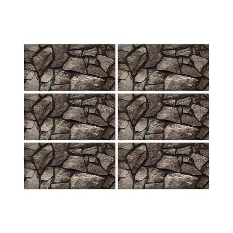 6pcs stone wallpaper