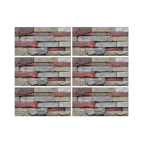 6pcs stone wallpaper