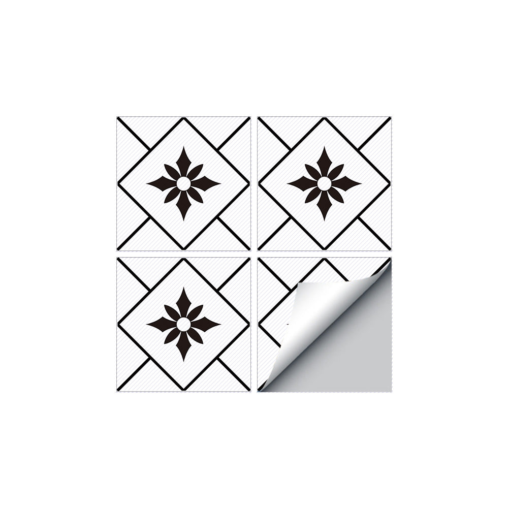 Exquisite Monochrome Tile Transfers - Striking Moorish-Inspired Architectural Motifs