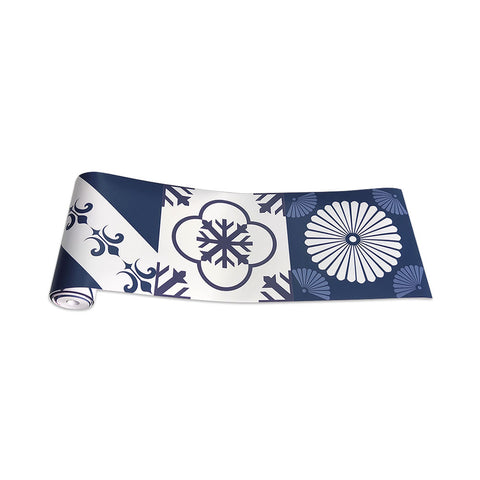 Blue and white rhyme - Japanese simple tile stickers
