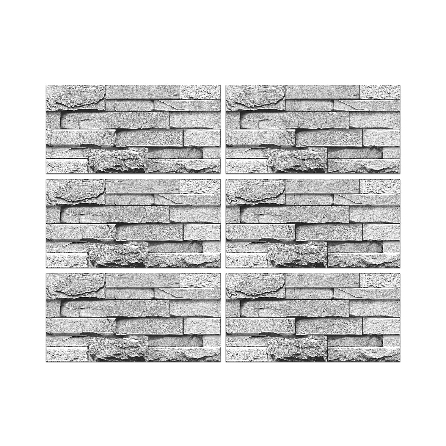 6pcs stone wallpaper