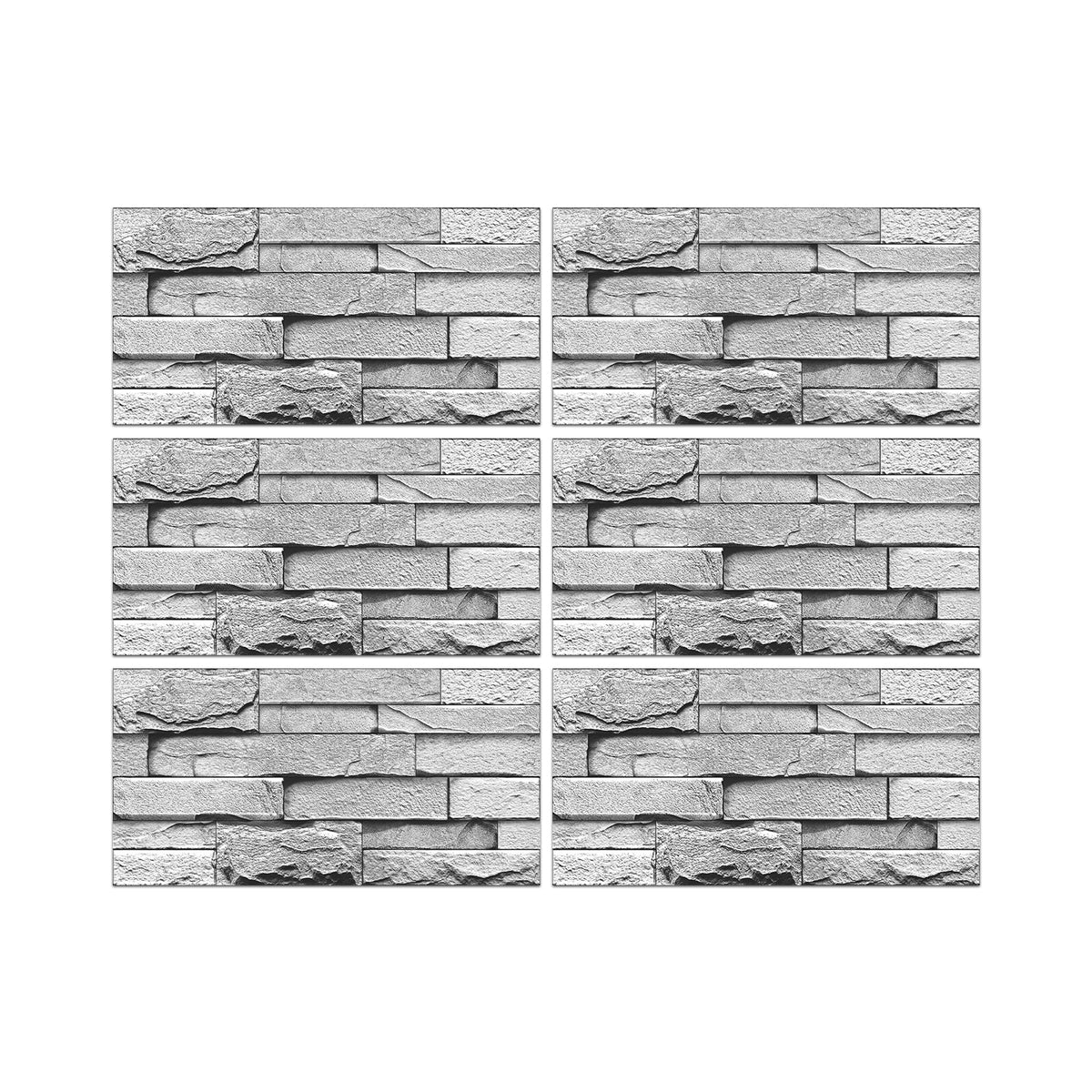 6pcs stone wallpaper