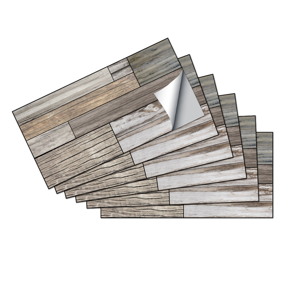 Modern Peel and Stick Marble Floor Tiles Brown and Grey Scandinavian Style Stickers