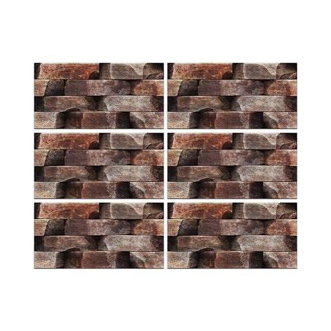 6pcs stone wallpaper