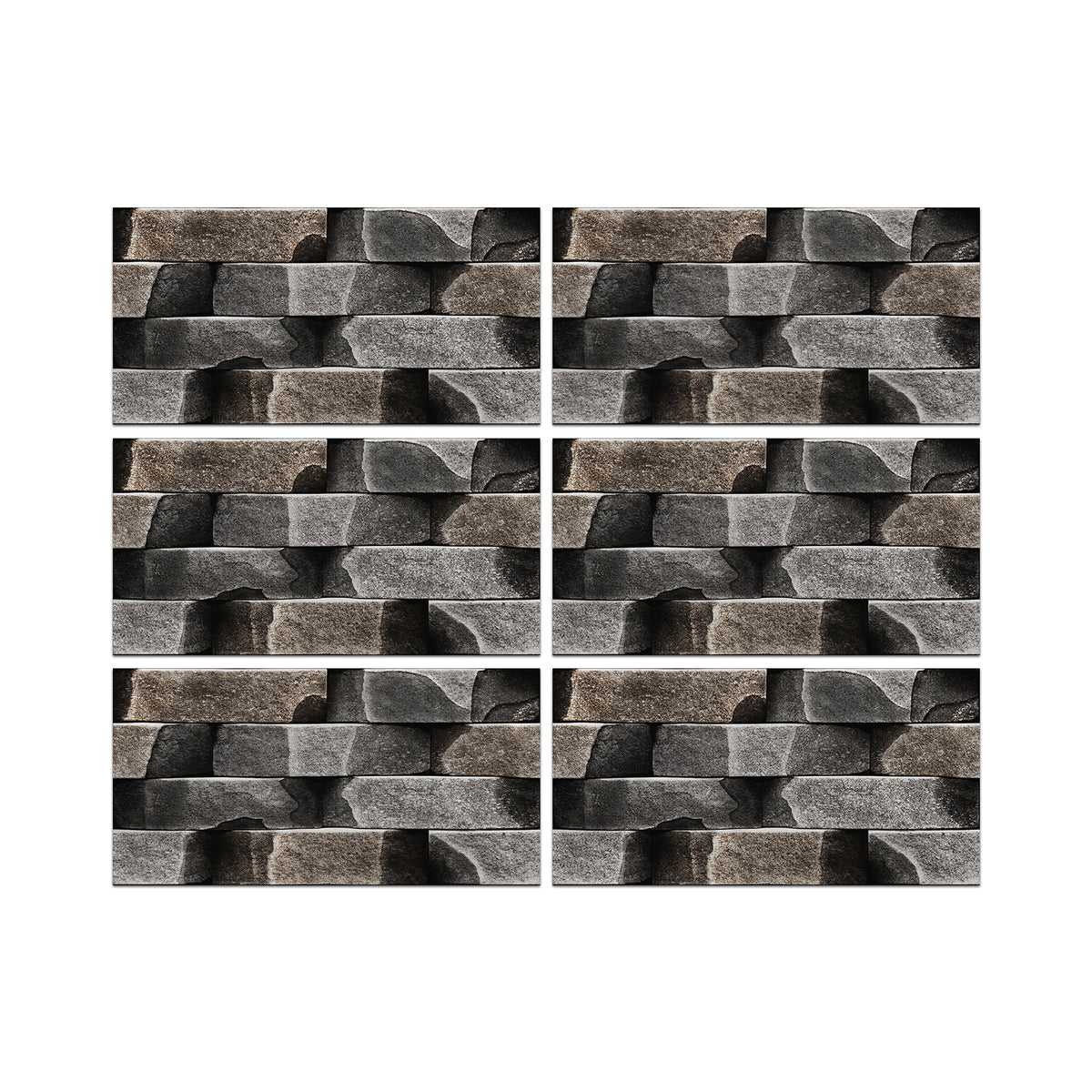 6pcs stone wallpaper
