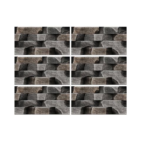 6pcs stone wallpaper
