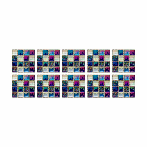DIY Peel and Stick Tiles with Crystal Mosaic, Waterproof and Self-Adhesive for Home, Kitchen, and Bathroom