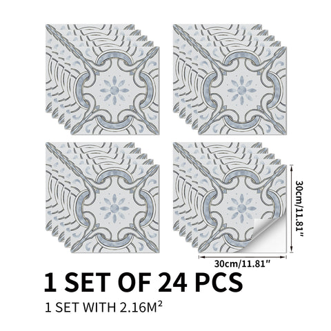 Blue gray retro, encounter the beauty of Scandinavian art flooring