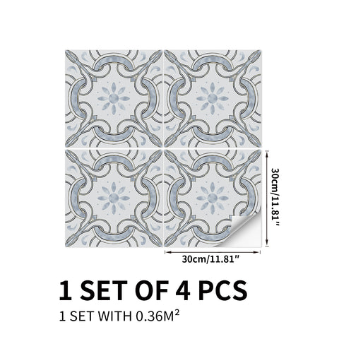 Blue gray retro, encounter the beauty of Scandinavian art flooring