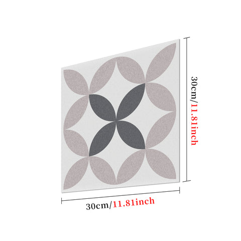 The Nordic symphony of mauve and gray, the simple beauty of art floor stickers