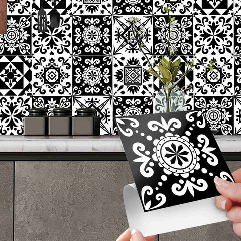 Black and white graphics Creative tile stickers