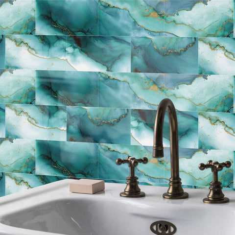 Peel and Stick Floor Tile Waterproof for Kitchen Floors and Bathroom Walls