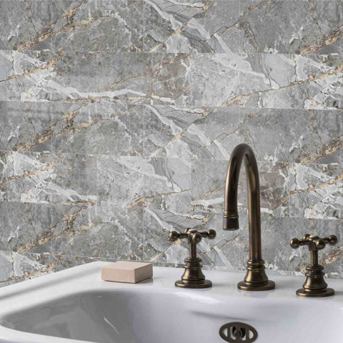 Stick on Wall Tiles for Bathroom Walls, Kitchen Backsplash, and Stairs Home Decor
