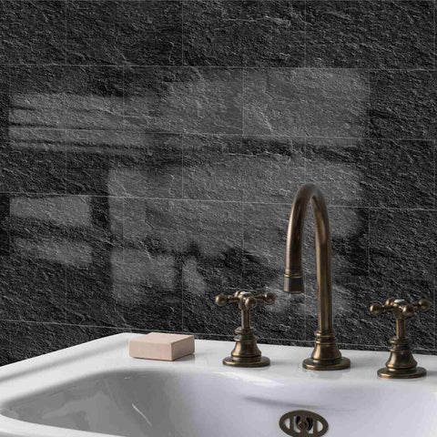 Texture Peel and Stick Tile for Kitchen Backsplash, Bathroom Walls, and Home Renovation