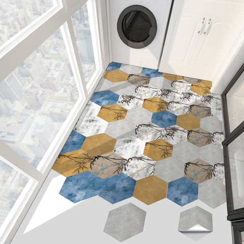 Oriental Zen hexagonal tiles: natural tranquility, beautiful atmosphere