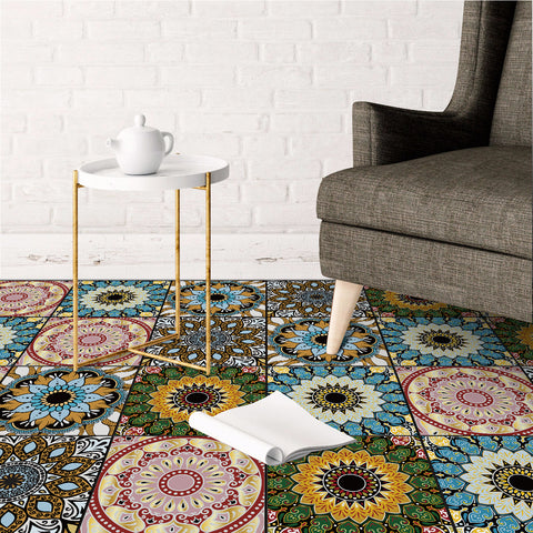 Color Mandala: The Artistic Charm of Tile Stickers