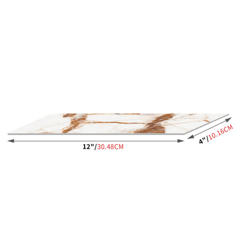 Creamy Caramel Marble Stick on Tiles for Kitchen Backsplash and Bathroom Floors