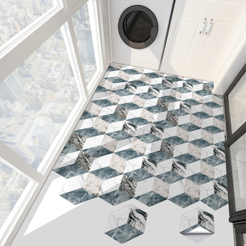 Marble and rock texture hexagonal tiles: geometric beauty, warm and steady