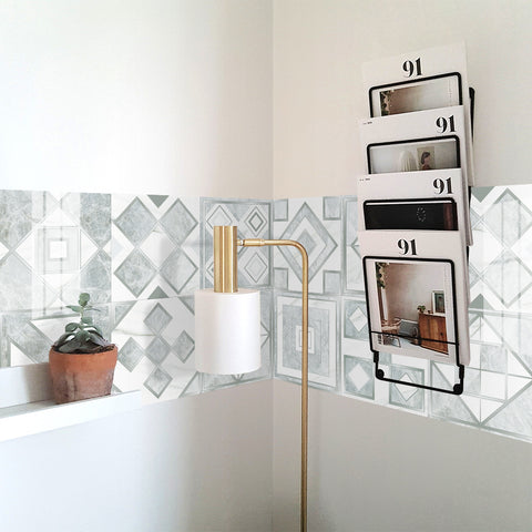 Elegant gray tone: the modern and simple style of tile stickers