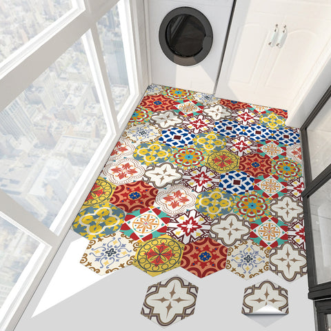 Colorful pattern tiles: dynamic creativity, artistic life