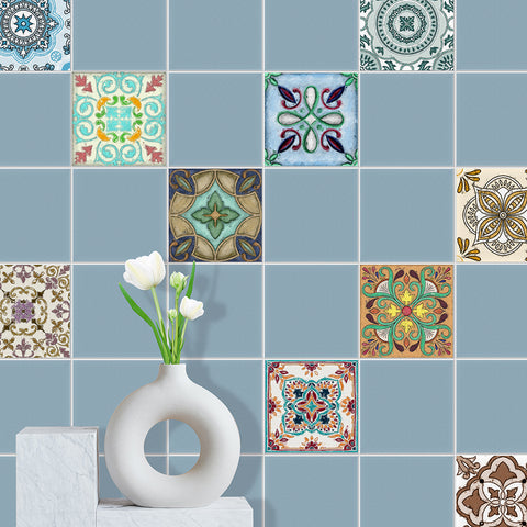Colorful retro style: the artistic feelings of tile stickers