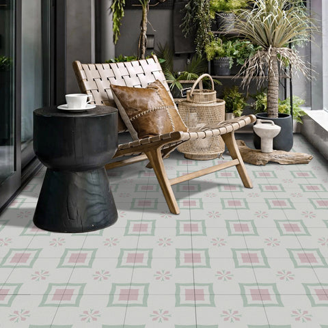 Art Magic Cube, reorganize the wonderful underfoot - Artistic square combination plaid thickened frosted floor sticker