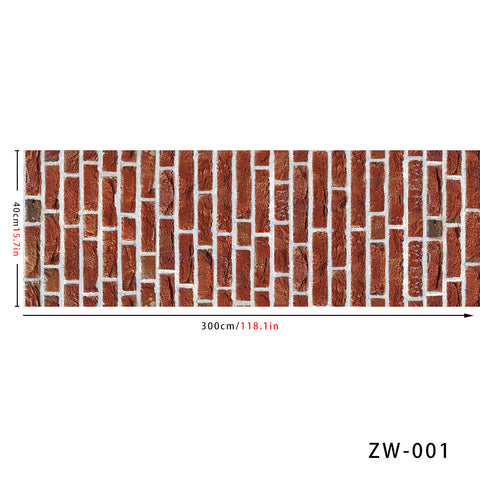 Brick Red Stone Texture Tile Stickers Rustic Rock Wallpapers