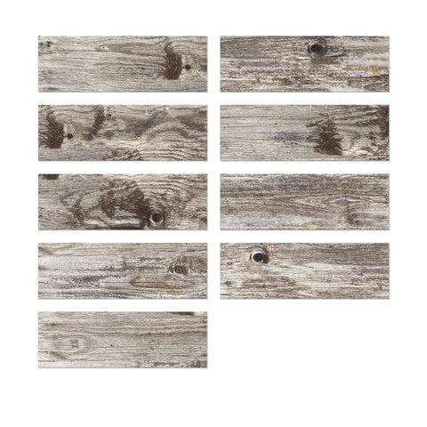 Self-Adhesive Vintage Wood Pattern EVA Stickers for Walls