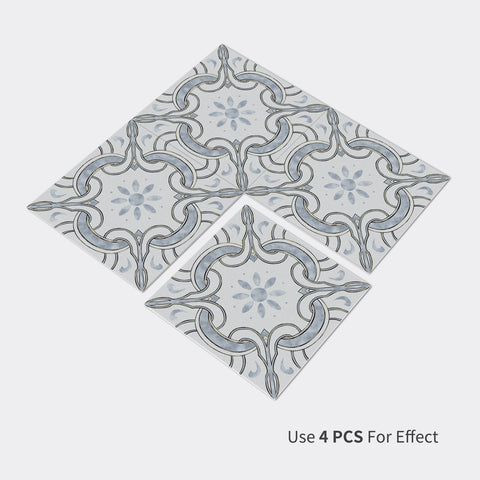 Blue gray retro, encounter the beauty of Scandinavian art flooring
