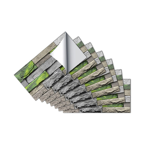 Retro Tile Stickers for Stairs, Bathroom, and Kitchen Backsplash