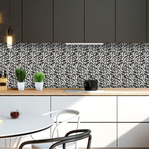 Grey mosaic Creative tile stickers