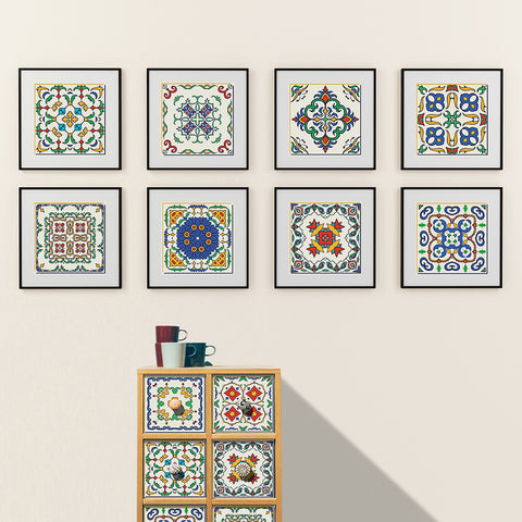 Colorful retro style: the artistic feelings of tile stickers