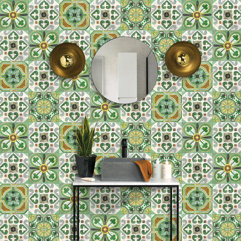 Fresh Green: The Natural Beauty of Tile Stickers