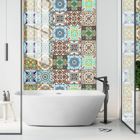 Colorful retro style: the artistic feelings of tile stickers