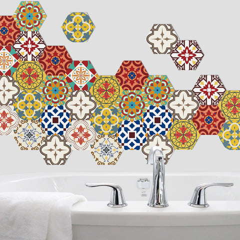 Colorful pattern tiles: dynamic creativity, artistic life