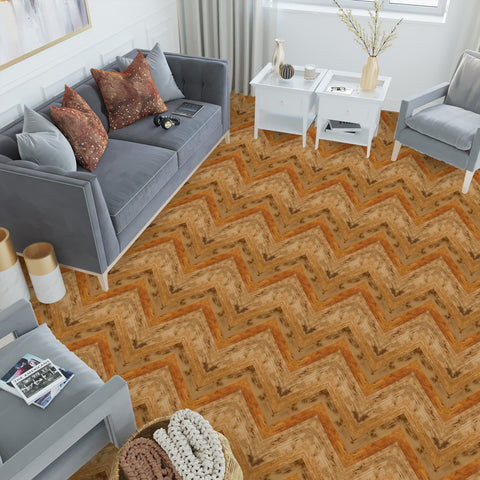Seamless Amber Wood Removable Wallpaper​ for Living Room