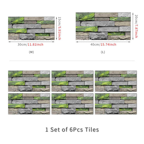 Retro Tile Stickers for Stairs, Bathroom, and Kitchen Backsplash