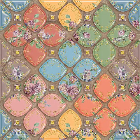 Colorful candy colors: the sweet fantasy of tile stickers