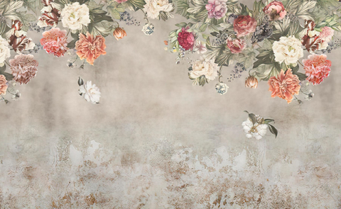 Classical Cozy Floral Forest Wallpaper