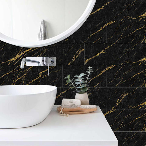 Peel and Stick Stone Tile Stickers for Custom Kitchen Backsplash and Bathroom Wall
