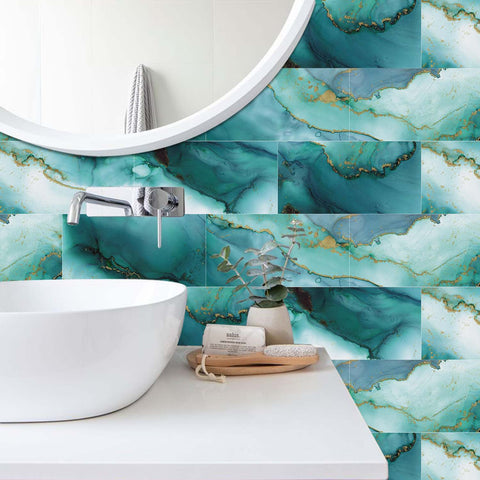 Peel and Stick Floor Tile Waterproof for Kitchen Floors and Bathroom Walls