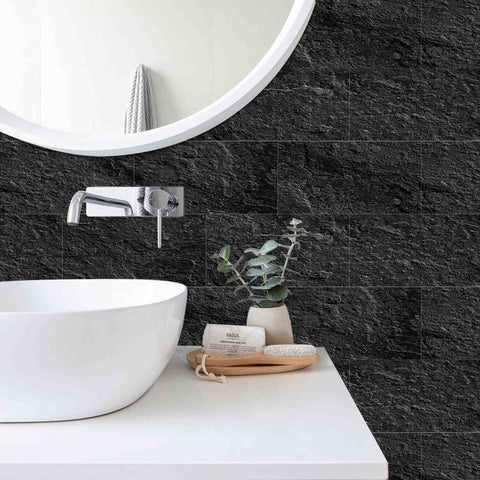Texture Peel and Stick Tile for Kitchen Backsplash, Bathroom Walls, and Home Renovation