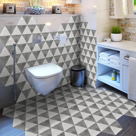 Unique geometric tiles: practical aesthetics, fresh and elegant