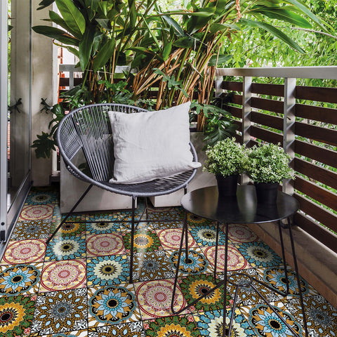 Color Mandala: The Artistic Charm of Tile Stickers