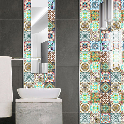Colorful retro style: the artistic feelings of tile stickers