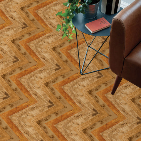 Seamless Amber Wood Grain Wallpaper for Living Room