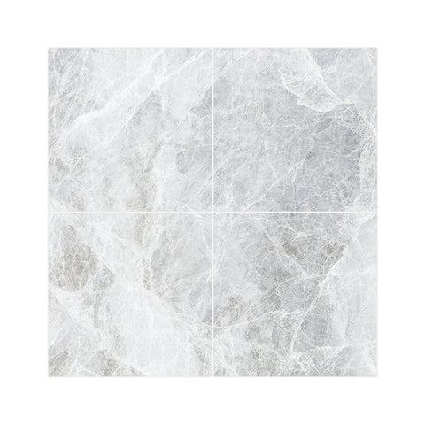 Gray Brown peel and stick marble floor tile Mirror Like Subdued Luxury Easy Installation